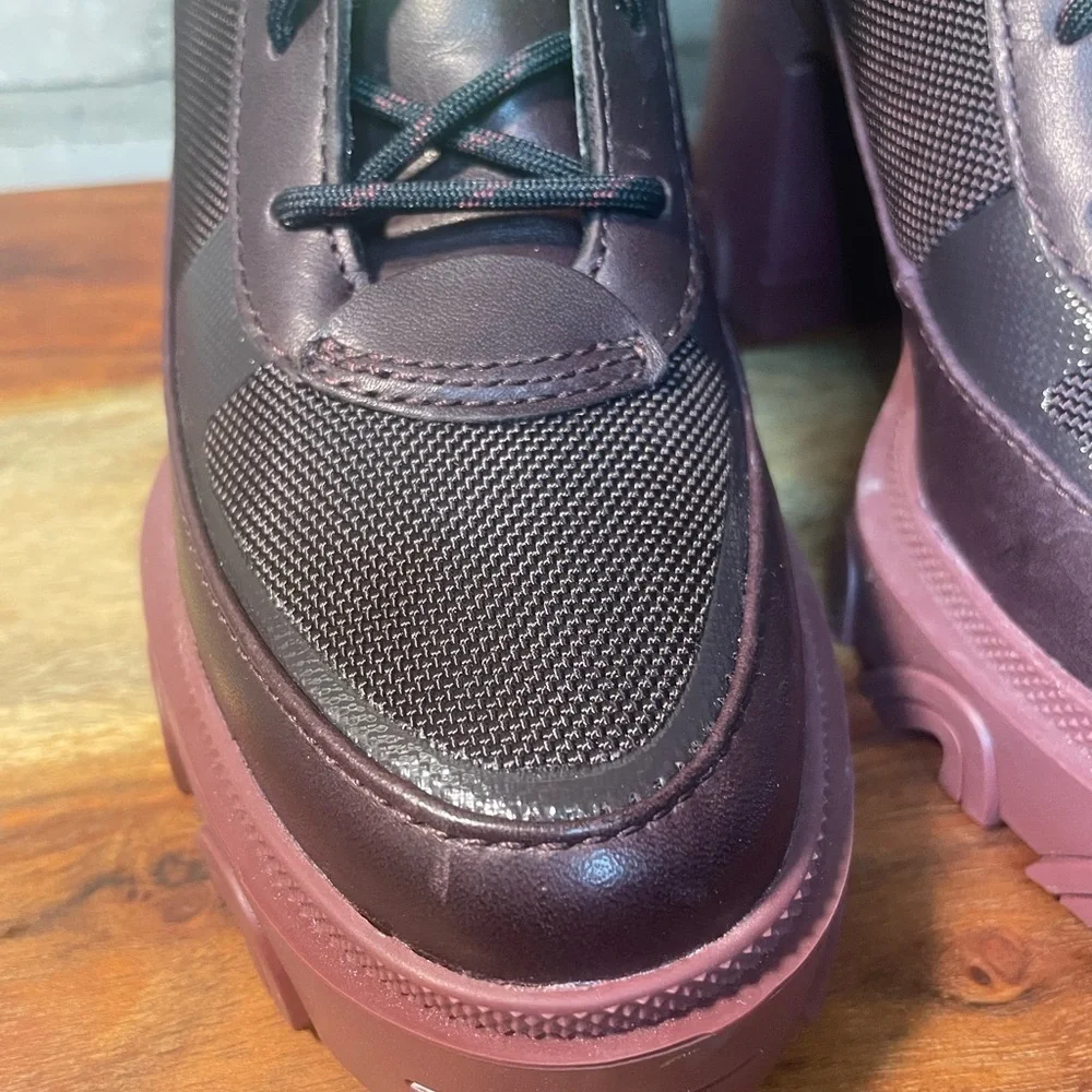 Sorel Brex Heel Lace Boot, Waterproof, Rainboot, Berry, Sz. 5.5 - Picture 16 of 16